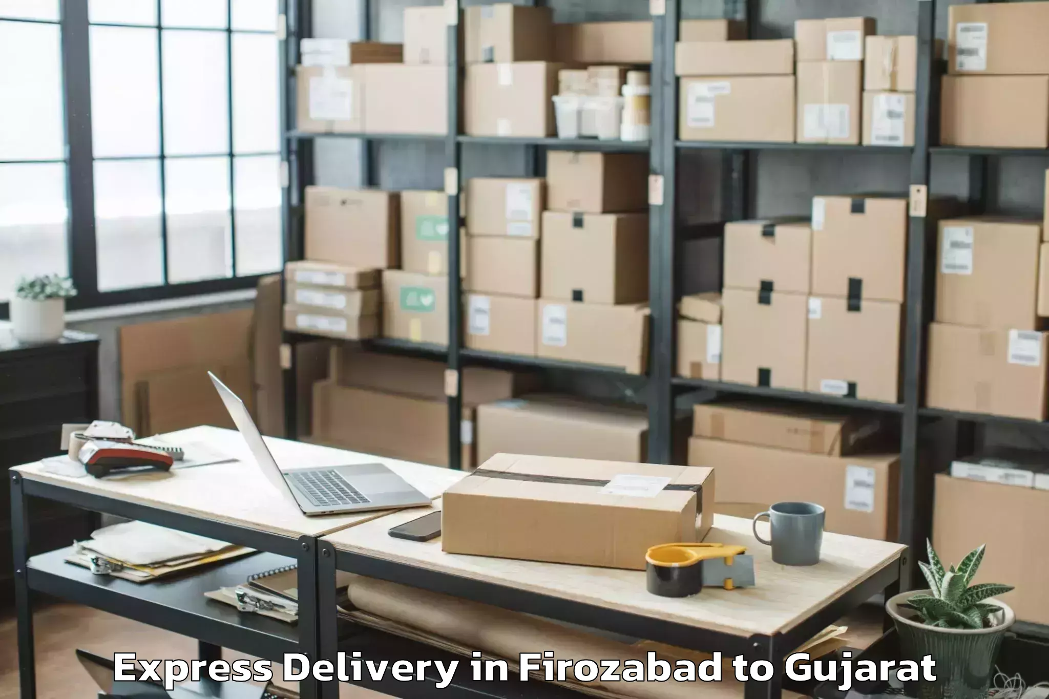 Get Firozabad to Shivrajpur Express Delivery